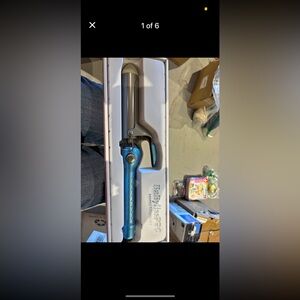 BaBylissPRO Silver and Blue Curling Iron